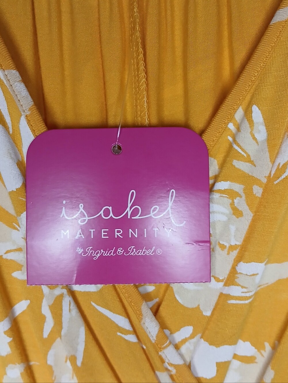 Isabel Maternity by Ingrid & Isabel Yellow Floral Maxi Dress - Picture 2 of 3